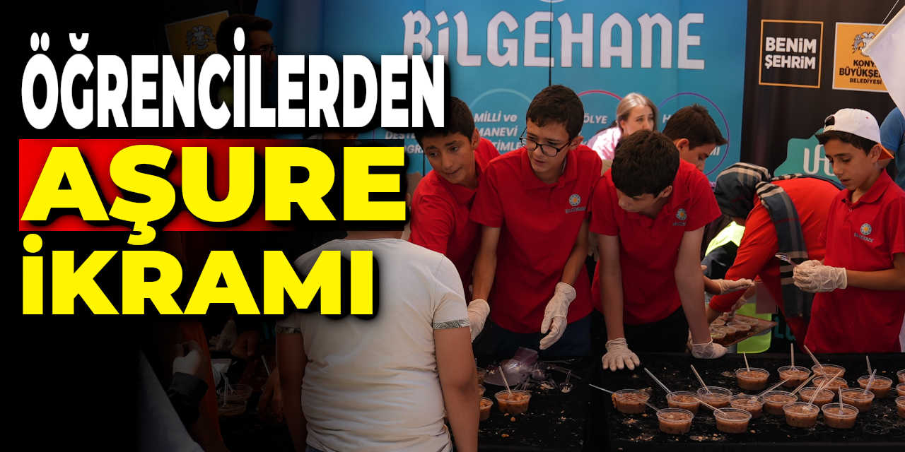 Bilgehaneli Öğrencilerden Vatandaşlara Aşure İkramı