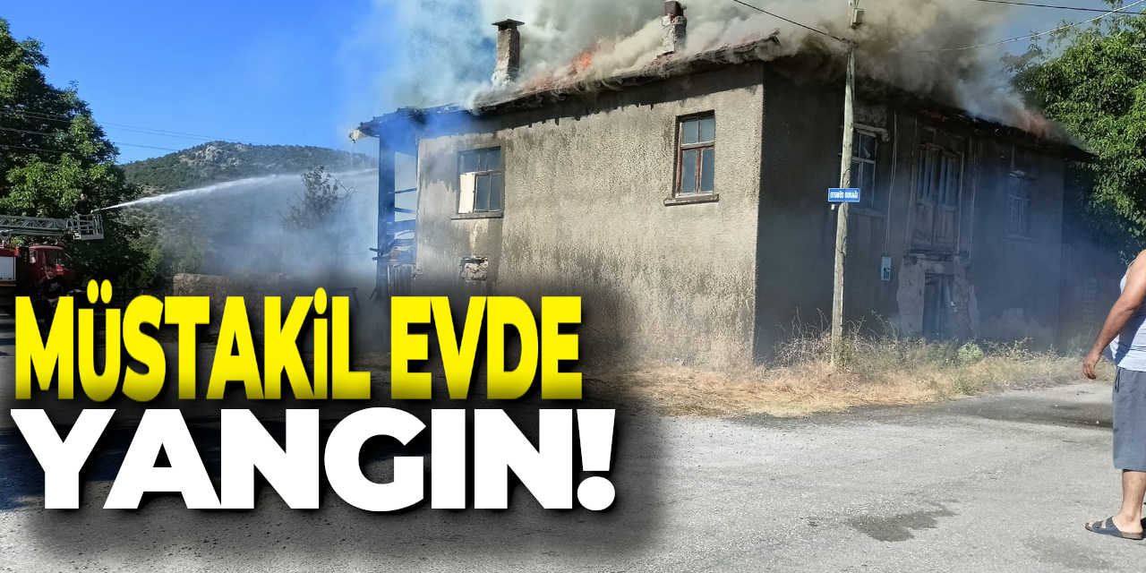 Konya'da Müstakil Evde Yangın Çıktı