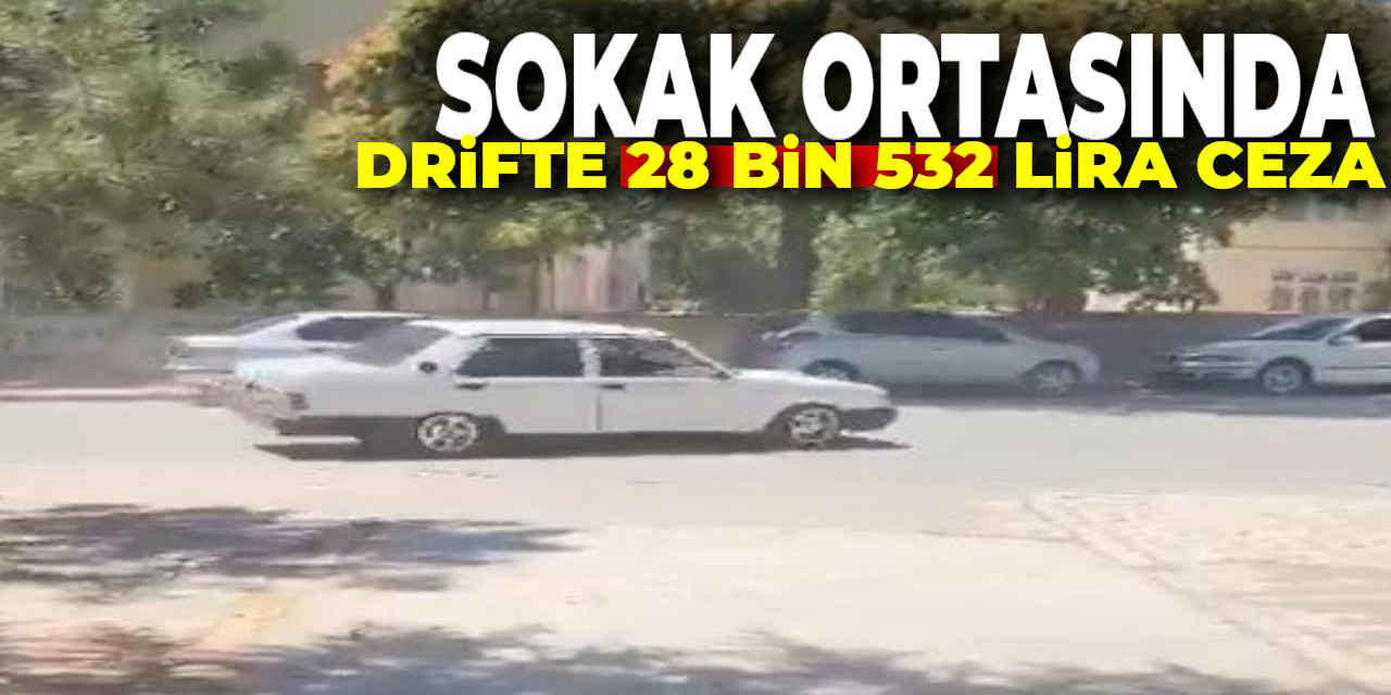 Konya'da Sokak Ortasında Drift Attı