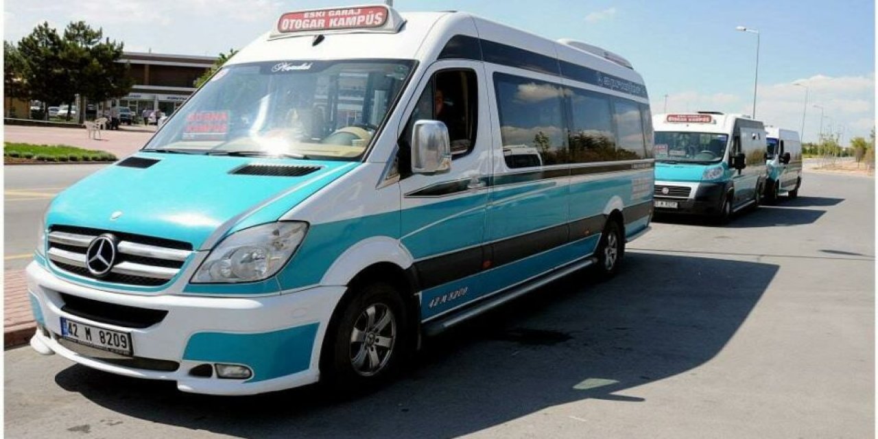 Konya’da Minibüs Ücretleri Zamlandı