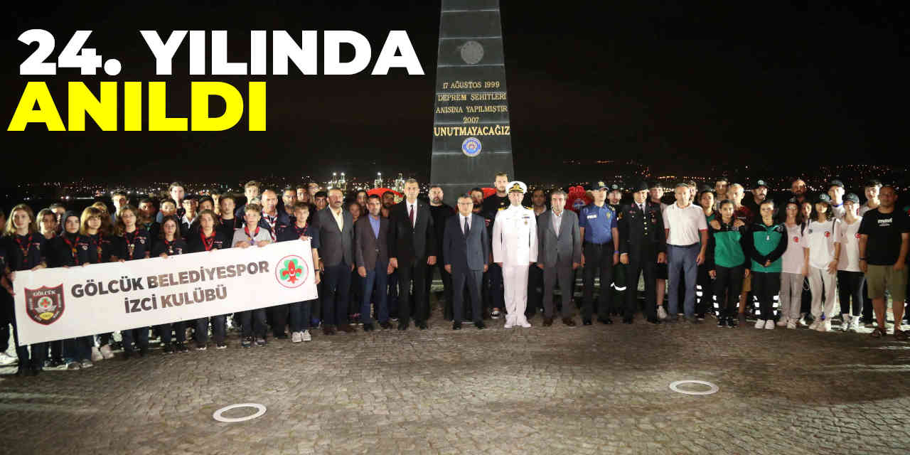 Depremde hayatını kaybedenler 24. Yılında Anıldı