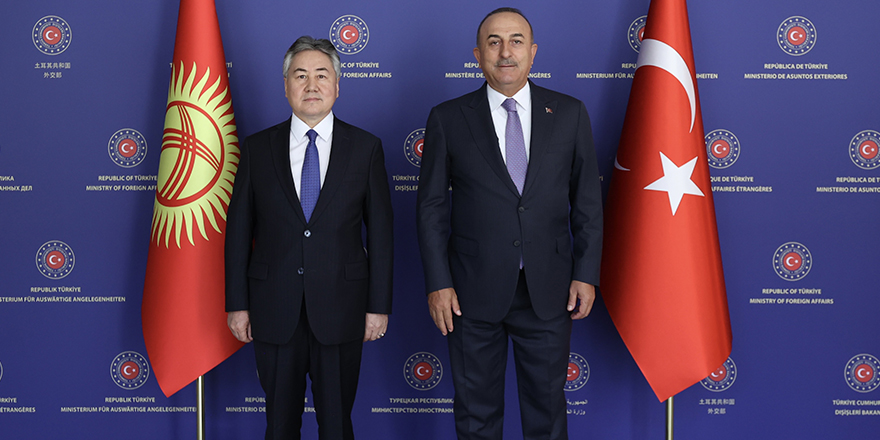 Dışişleri Bakanı Çavuşoğlu, Kırgızistan Dışişleri Bakanı Kulubayev ile görüştü