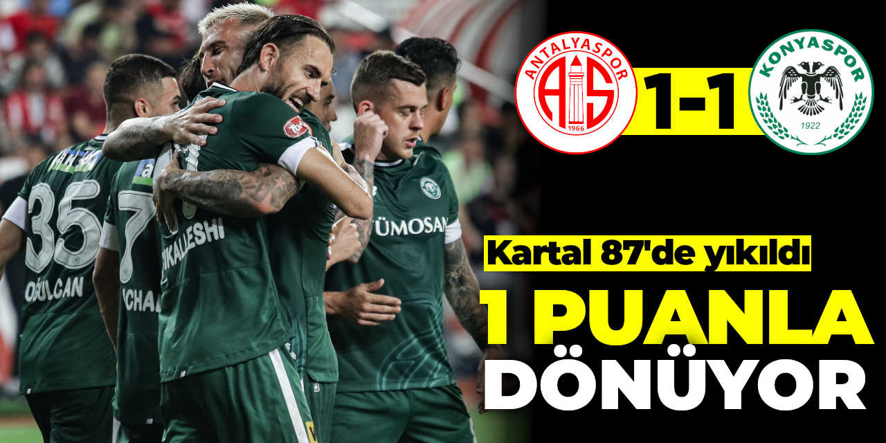 Konyaspor 1 puanla dönüyor