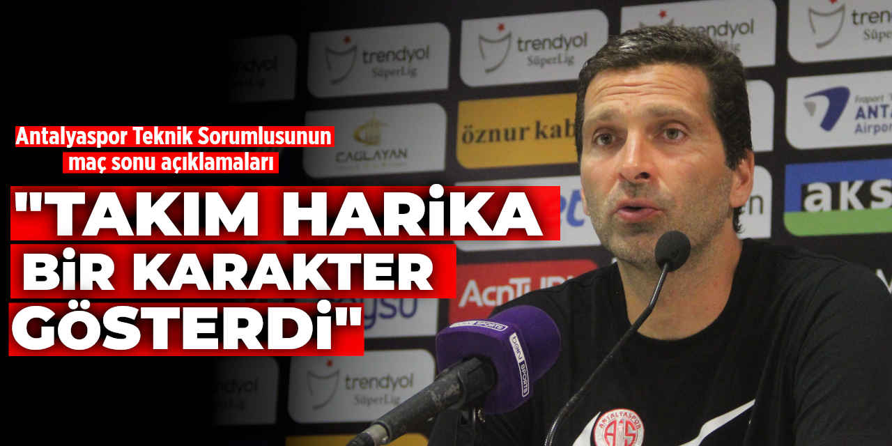 Tralhao; "Takım harika bir karakter gösterdi"