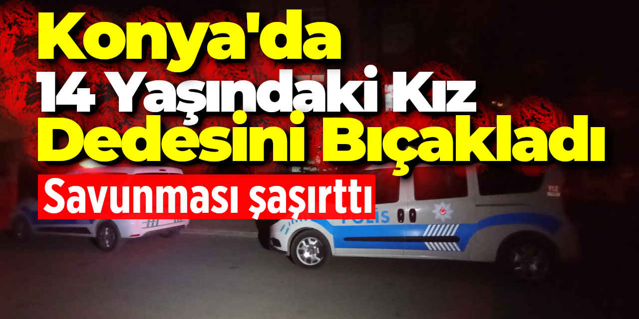 Konya'da 14 Yaşındaki Kız Dedesini Bıçakladı