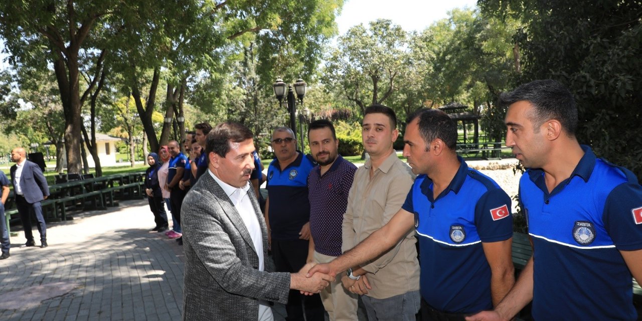 Başkan Kılca ve Milletvekili Erdem, Karatay Zabıta Personeli ile Bir Araya Geldi