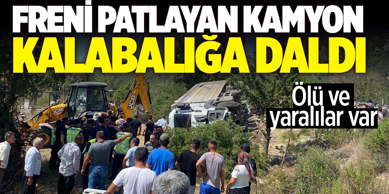 Freni Patlayan Kamyon Kalabalığa Daldı