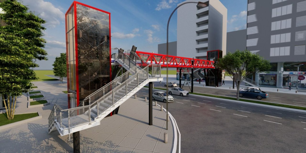 Konya’ya İki Yeni Yaya Üstgeçidi Yapılacak