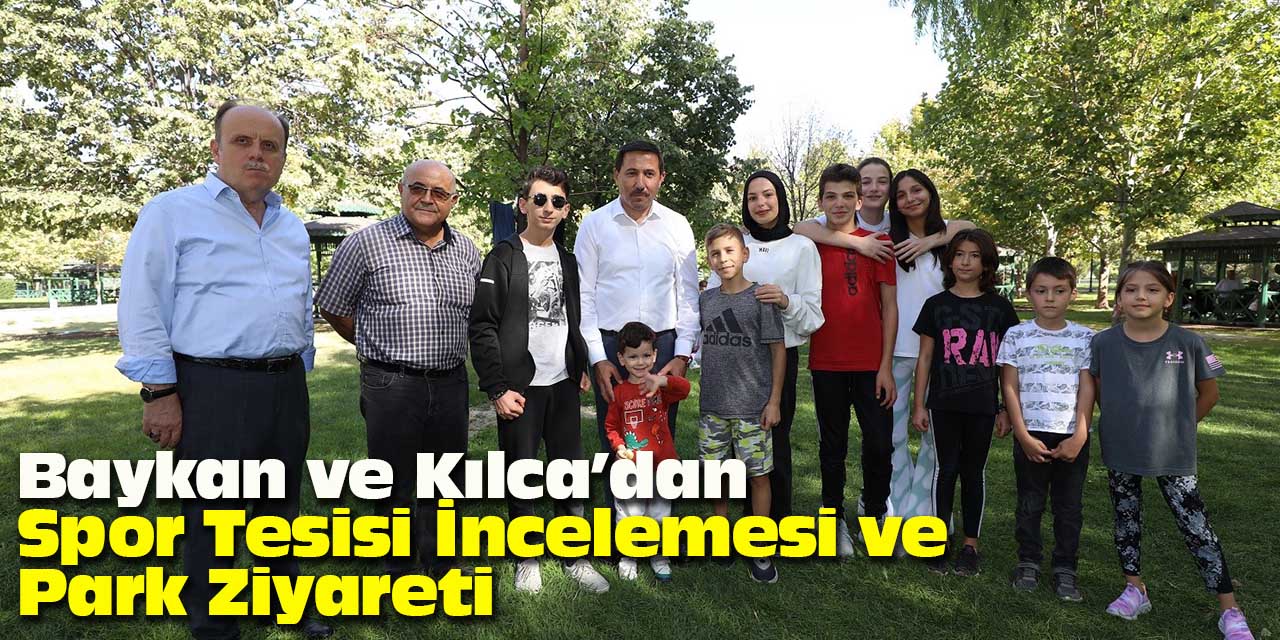 Baykan ve Kılca Önce Tesisi İncelediler Sonra Parkta Vatandaşlarla Buluştular