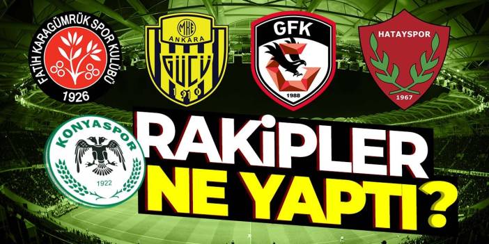Konyaspor'un küme düşme hattındaki rakipleri ne yaptı? Fark açıldı mı? İşte puan durumu