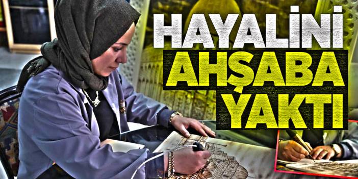 Kudüs'e gidemedi ama hayalini ahşaba yaktı! Kubbetüs-Sahra'yı işledi