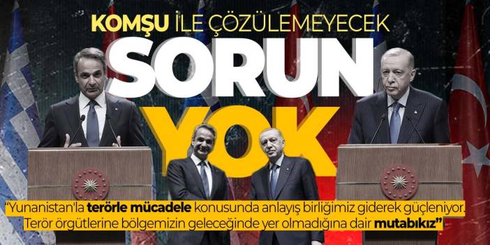 Erdoğan, Miçotakis ile görüştü! "Aramızda çözülemeyecek sorun yok"