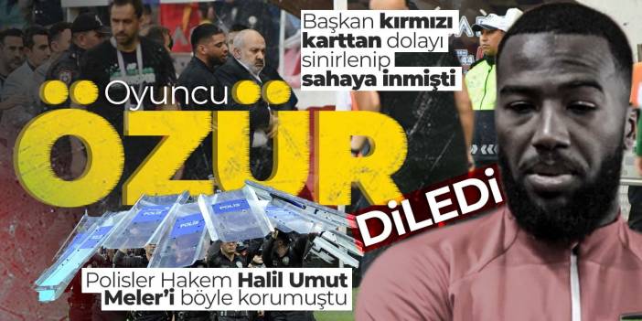 Konyaspor maçında; Kayserisporlu futbolcu kırmız kart görmüş, Başkan sahaya inmişti! Oyuncudan özür geldi
