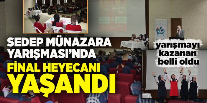 Sedep Münazara yarışması’nda final heyecanı yaşandı