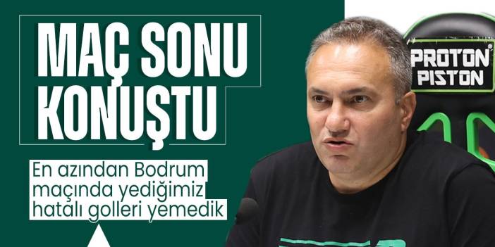 Konyaspor teknik sorumlusu Albayrak, "Yemiş olduğumuz golleri en azından bu maçta yemedik"