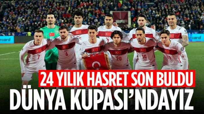 24 yıllık hasret bitti: Milliler Dünya Kupası'nda