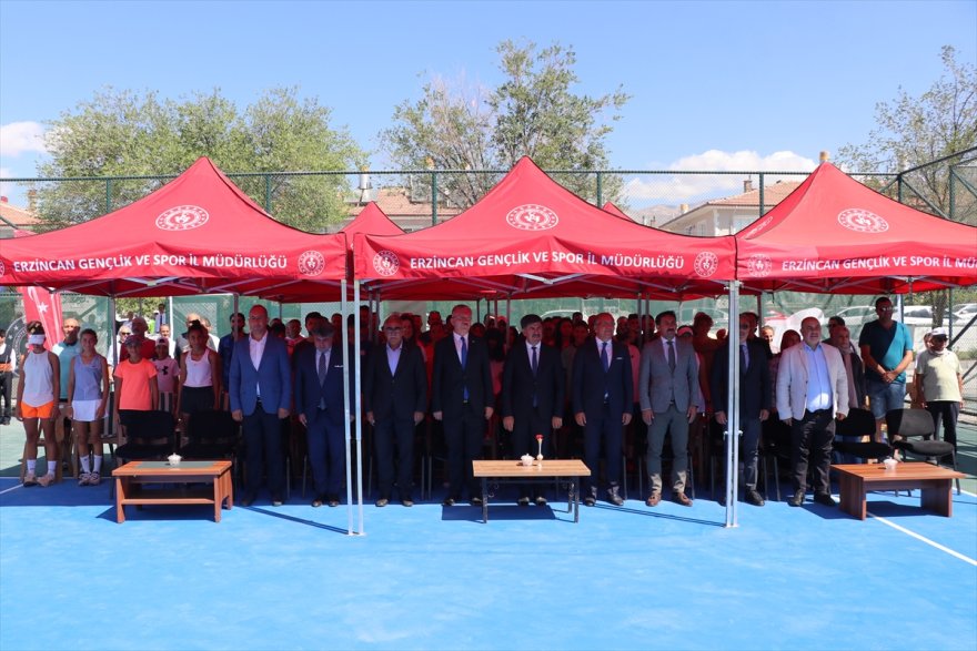 Uluslararası Erzincan Ergan Cup Tenis Turnuvası başladı