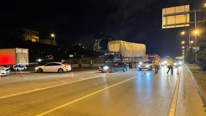 Samsun'da 23 aracın karıştığı kazada 9 kişi yaralandı