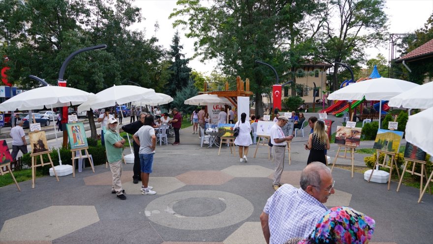 Polatlı'da Sakarya Zaferi'nin 101. yılı için 30 ressam resim çizdi